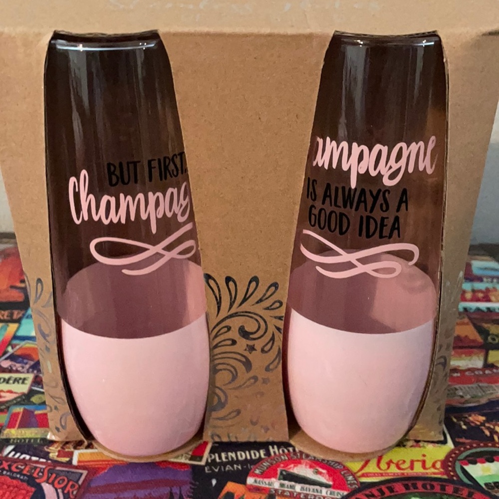 Stemless Champagne Flutes - Picture 1 of 4